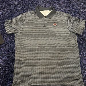 Men's Black and White Polo Shirt